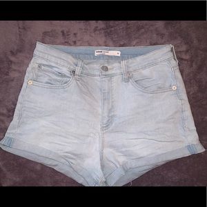 Garage Denim High Rise Shorts